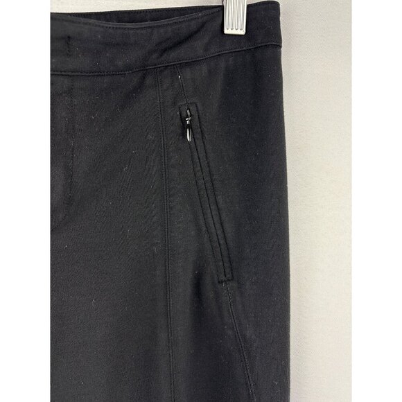 Vince Womens Black Slim Fit Trousers Size 6 Stretch Fabric Zipper - Picture 3 of 5